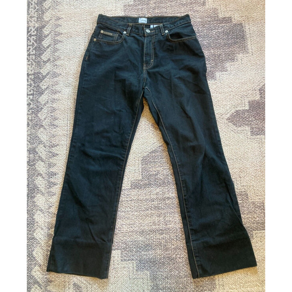Calvin Klein Denim - Women's Sz 6 CALVIN‎ KLEIN Bootleg Five Pocket Black Jeans Denim